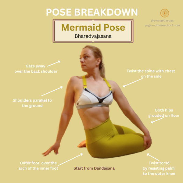 POSE BREAKDOWN - MERMAID POSE (BHARADVAJASANA)