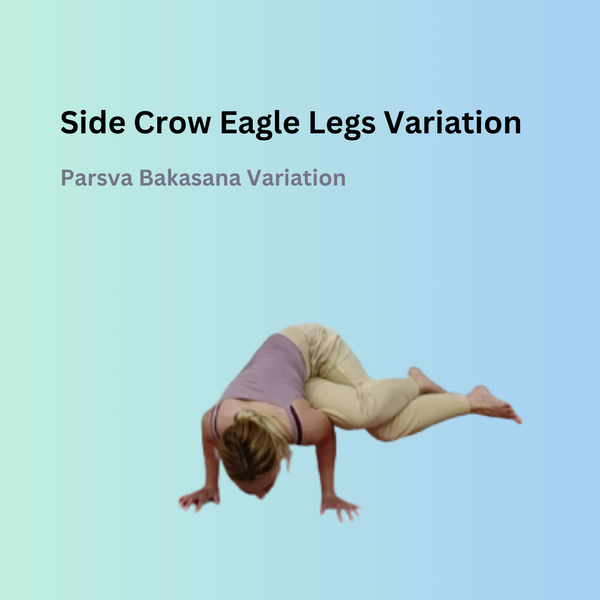 Side Crow Eagle Legs Variation